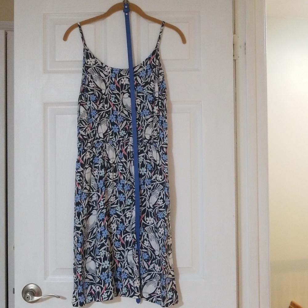 Old Navy dress. Adorable with blue belt.